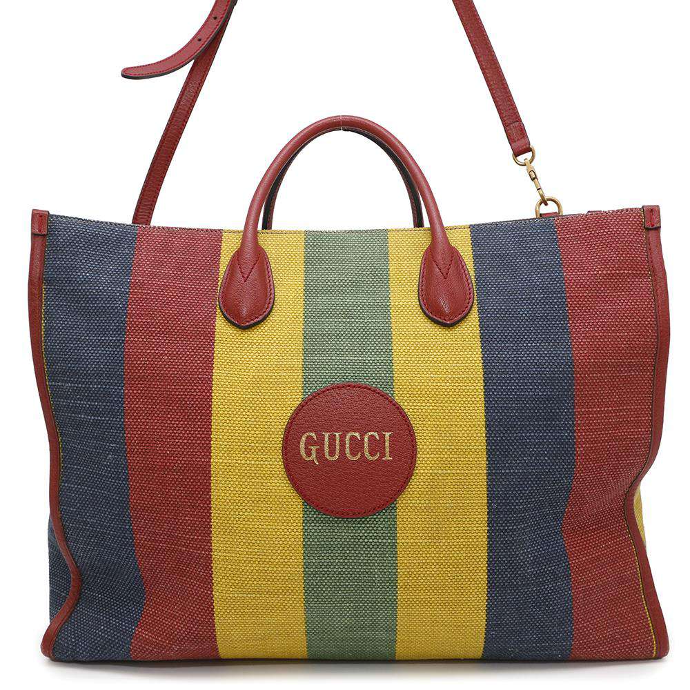 Gucci Baiadera 2WAYBag Multicolor630358 Leather Canvas Travel Bag