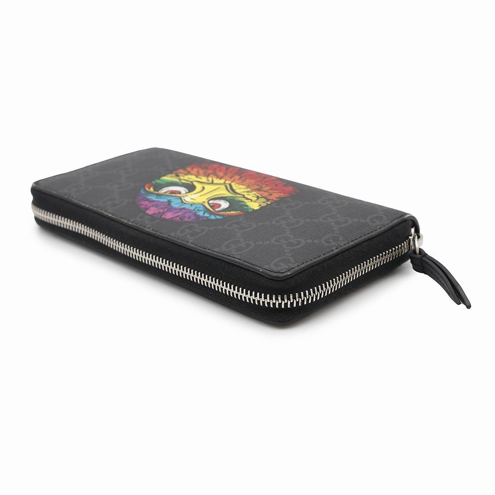 Gucci Eagle GG Supreme Zip Around Wallet Case