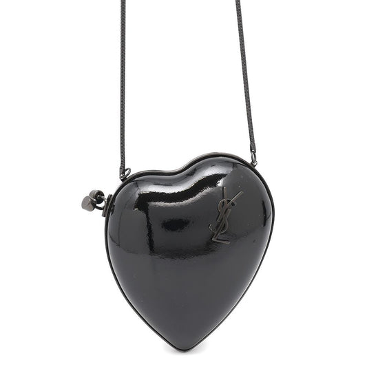 YSL Saint Laurent Shoulder Bag ?Love Box Black466212 Leather Patent
