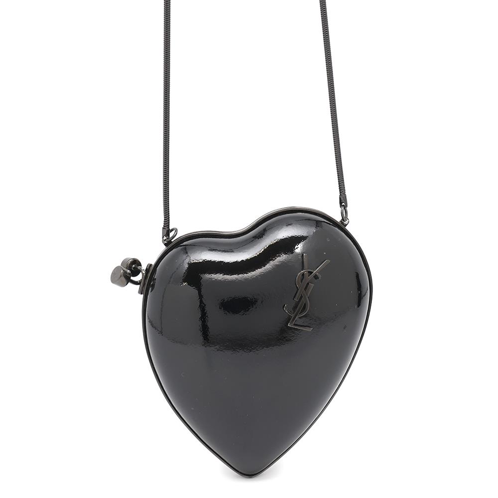 Saint Paris Lovebox Shoulder Bag Black466212 Patent Leather