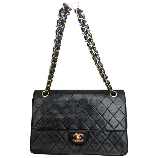 timeless/classique black leather handbag Smooth