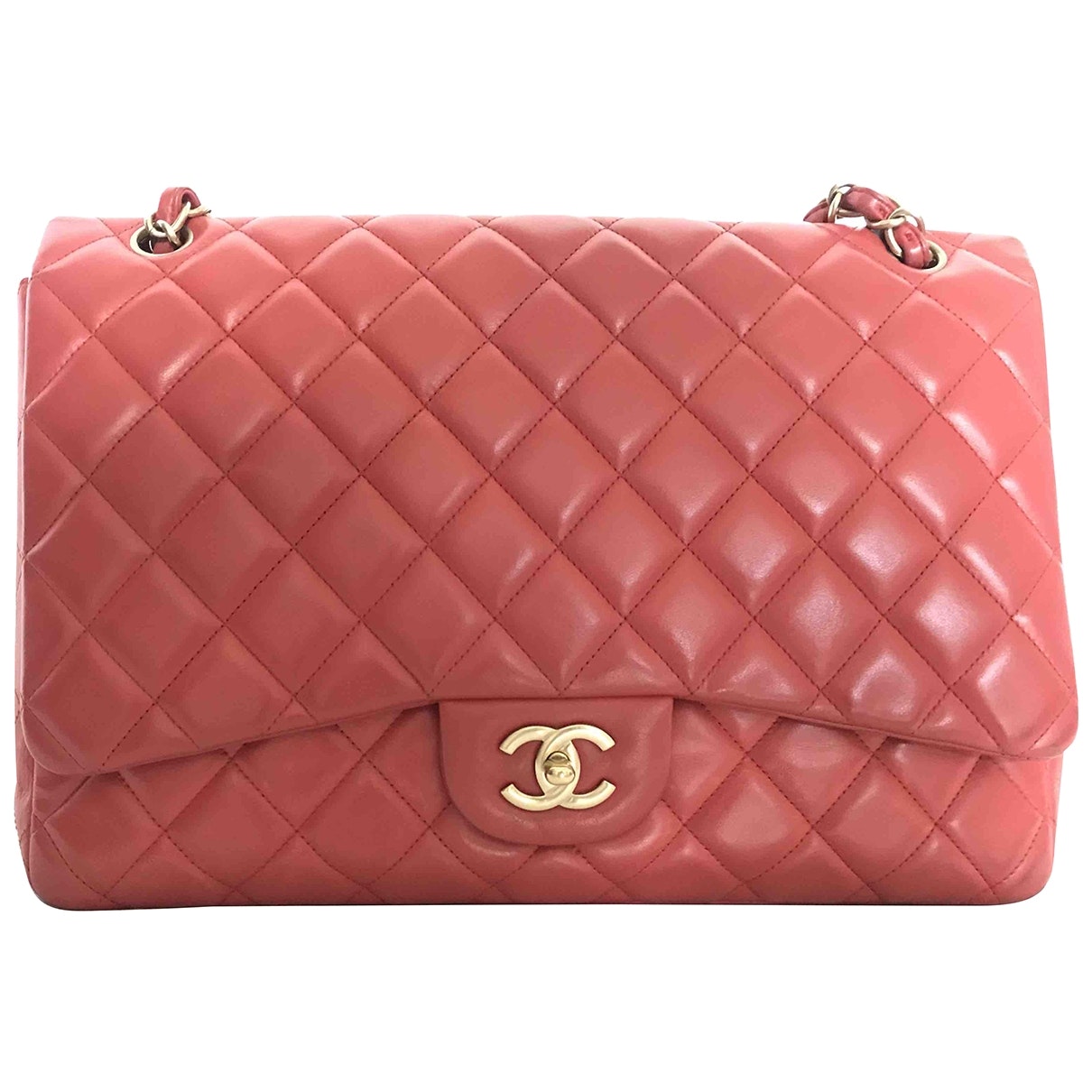 timeless/classique red leather handbag Classic