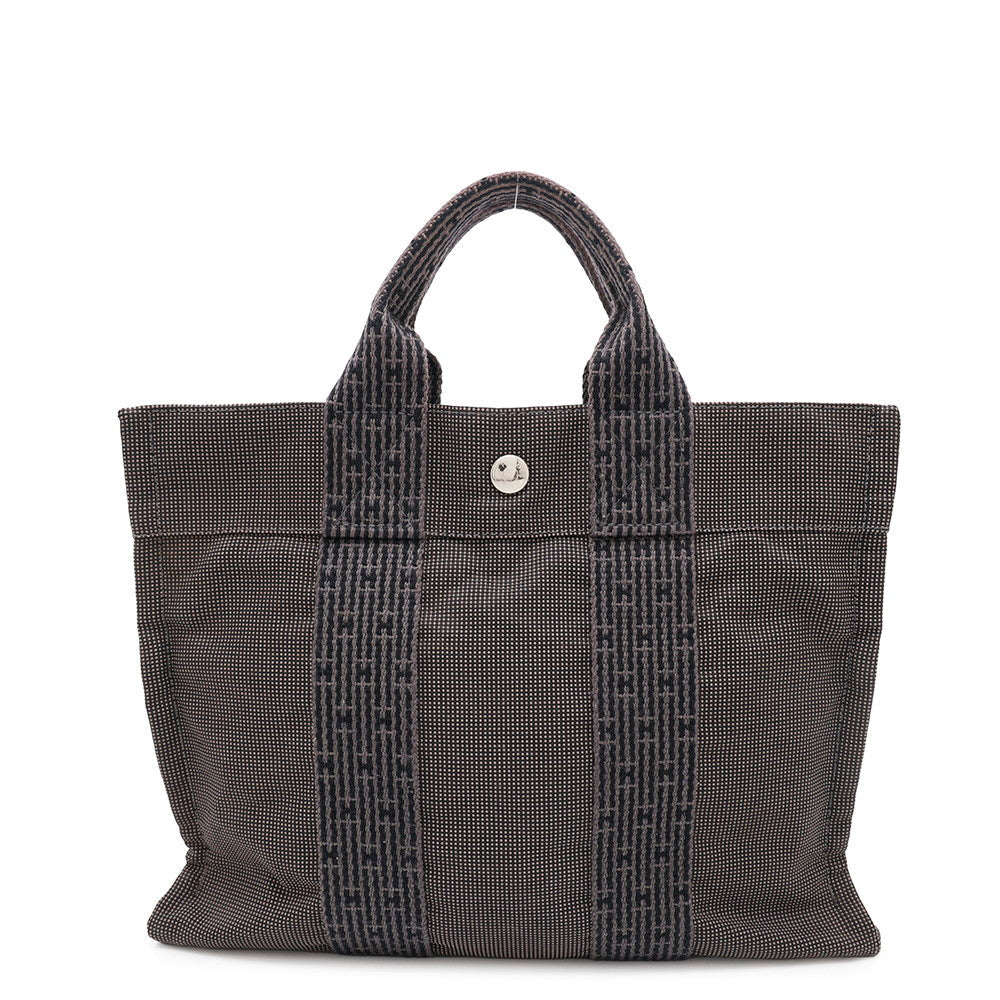 Her Line Tote Gray Size Pm Handbag Canvas Tote Bag