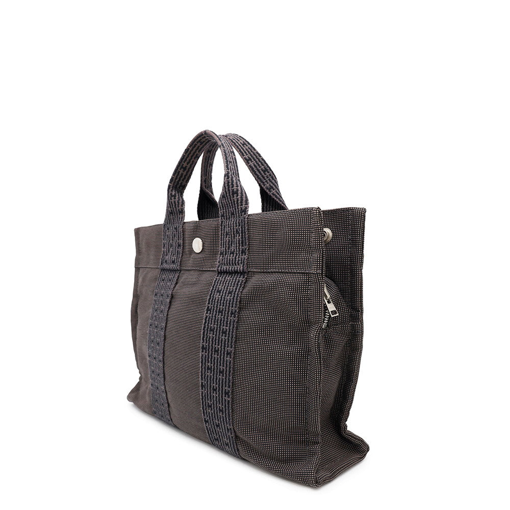 Her Line Tote Gray Size Pm Handbag Canvas Tote Bag