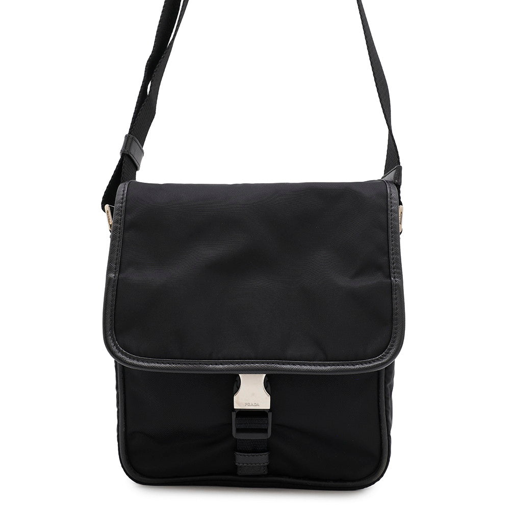 Shoulder Bag Nylon Black Black Nylon