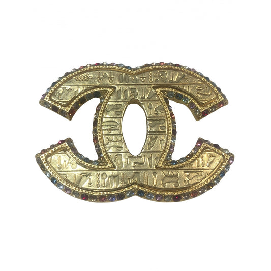 cc gold metal pins & brooches Jewelry Elegant