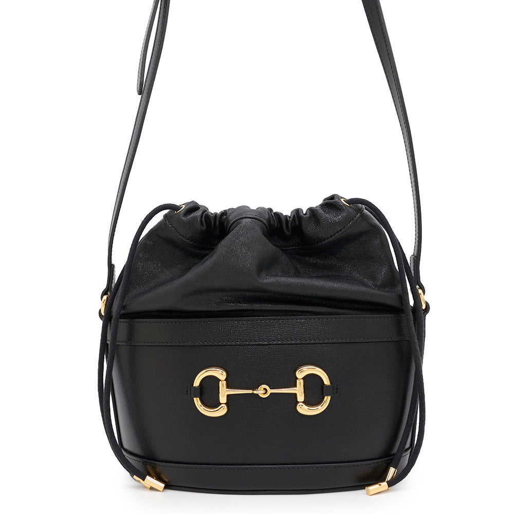 Gucci Horsebit Shoulder Bag Black602118 Leather