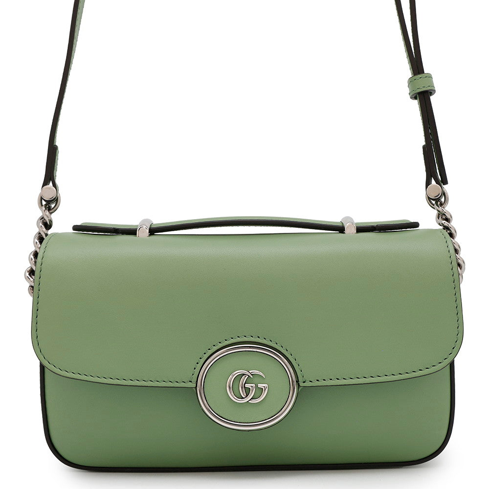 Gucci PETITE GG Green739722 Size Leather Mini Travel Bag