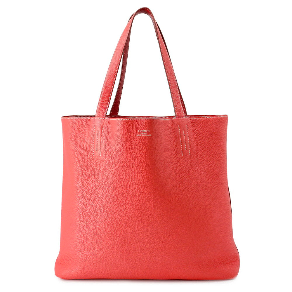 Double Sense Rouge Casaque Bougainvillier Taurillon Clemence Travel Bag