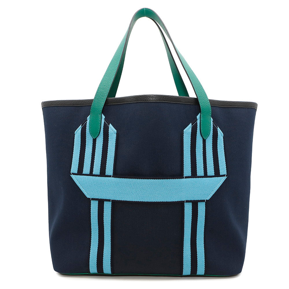 Pur Sangle Tote Bag Marine Vert Vertigo