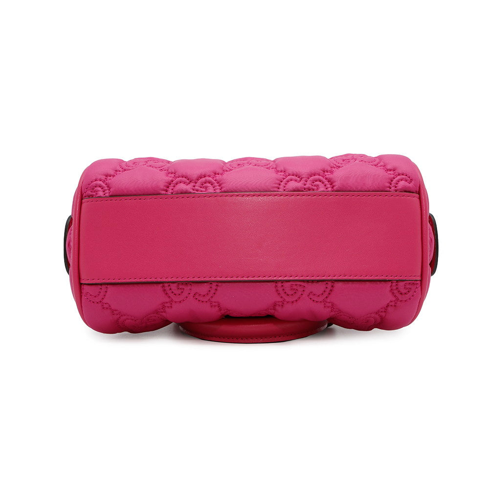 Gucci Ggmatelasse 2Wayhandbag Pink702251 Handbag Leather Nylon Travel Bag
