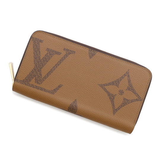 Louis Vuitton Zippy NoirM69353 Giant Reverse Monogram Canvas Wallet Case