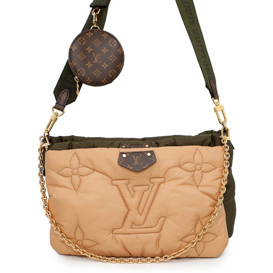 Louis Vuitton Maxi MultiPochetteAccessories Khaki BeigeM58977 Recycled Monogram Clutch Bag