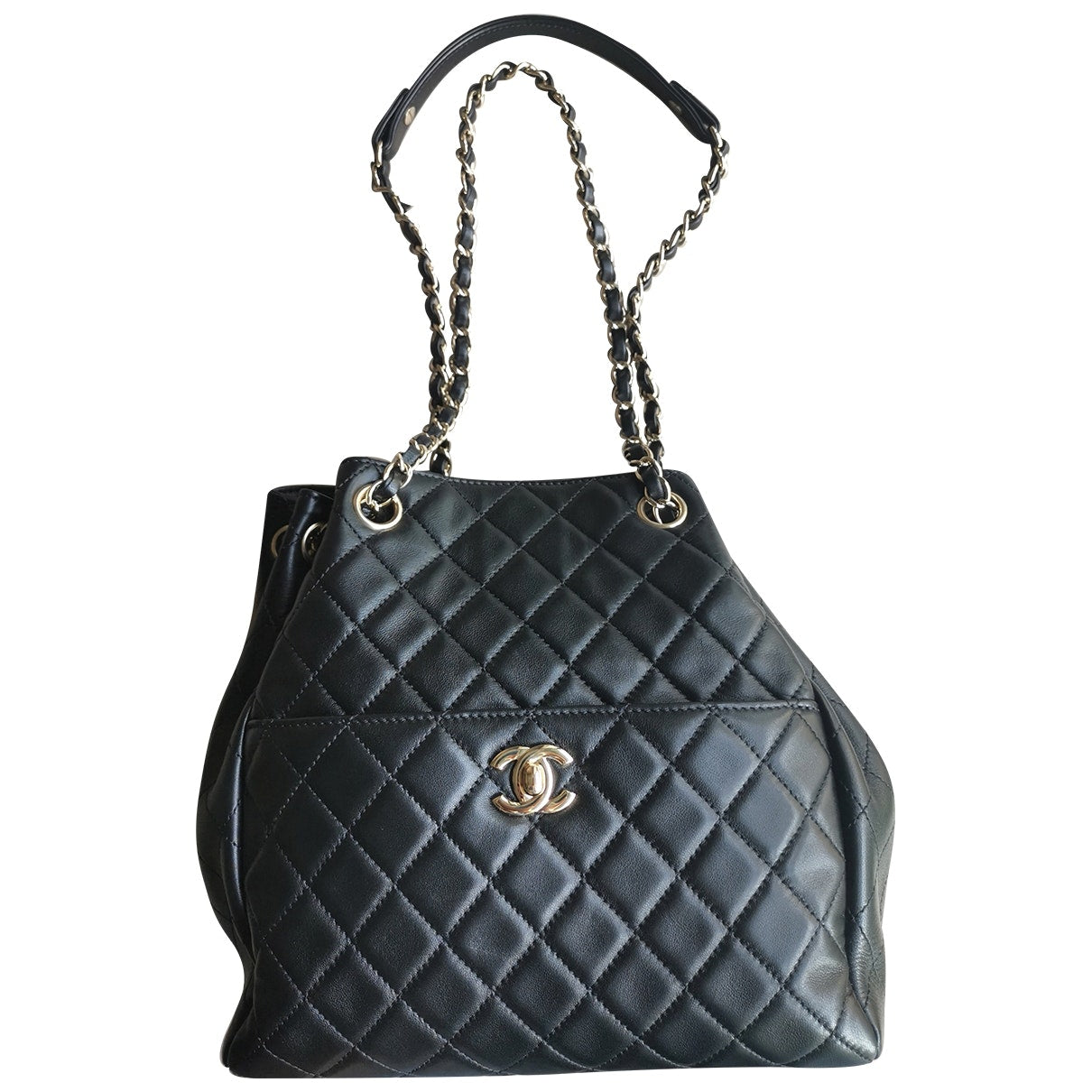 black leather handbag Casual
