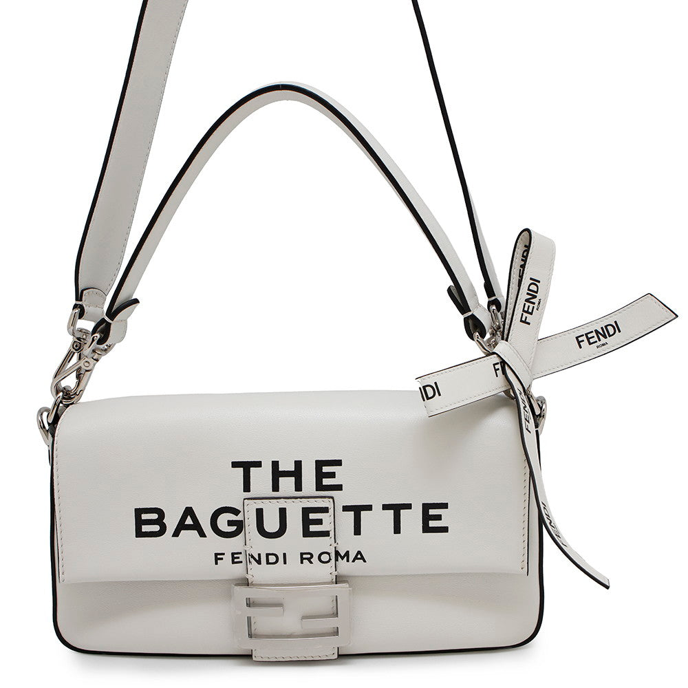 Fendi Shoulder Bag ?Marc Jacobs collaboration Mamma White8BR600 Leather Bucket