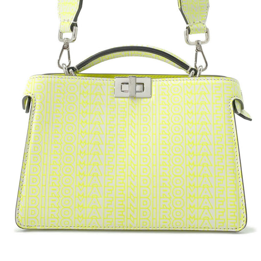 Fendi Marc Jacobs Collaboration Peekaboo Cross Yellow7Va582 Handbag Leather Travel Bag