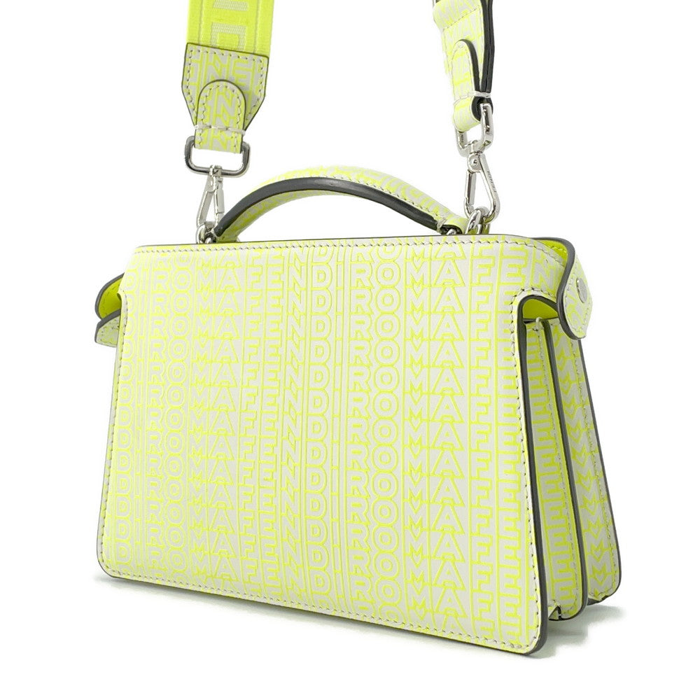 Fendi Marc Jacobs Collaboration Peekaboo Cross Yellow7Va582 Handbag Leather Travel Bag