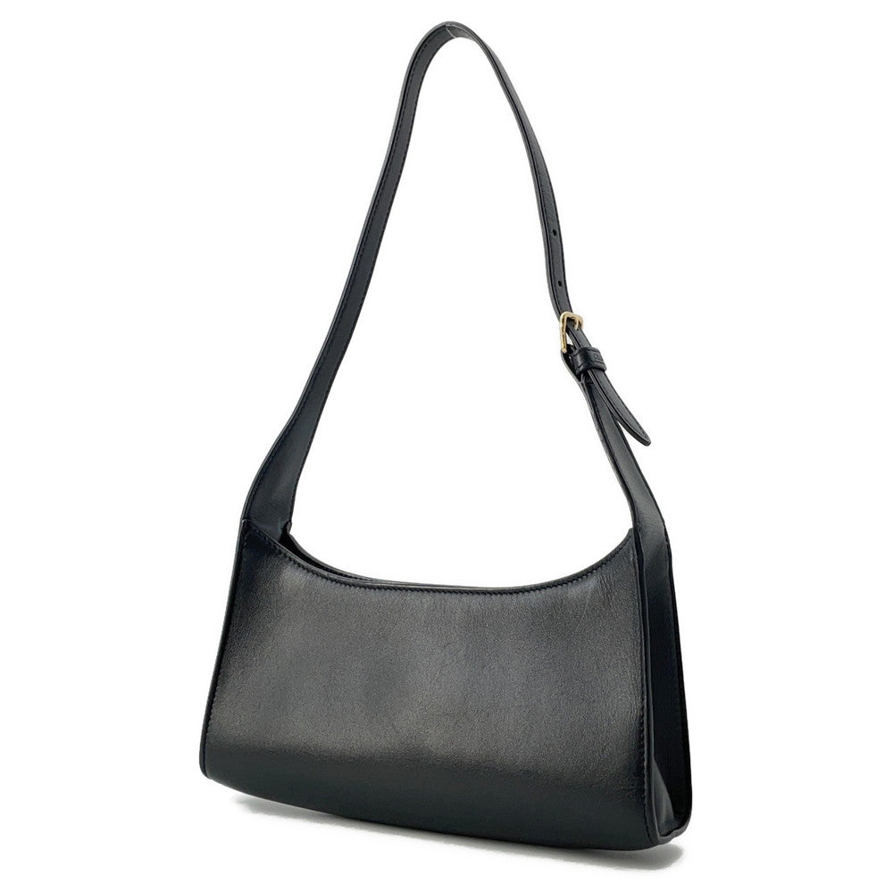 Cuir Triomphe One Shoulder Bag Du . Leather Black