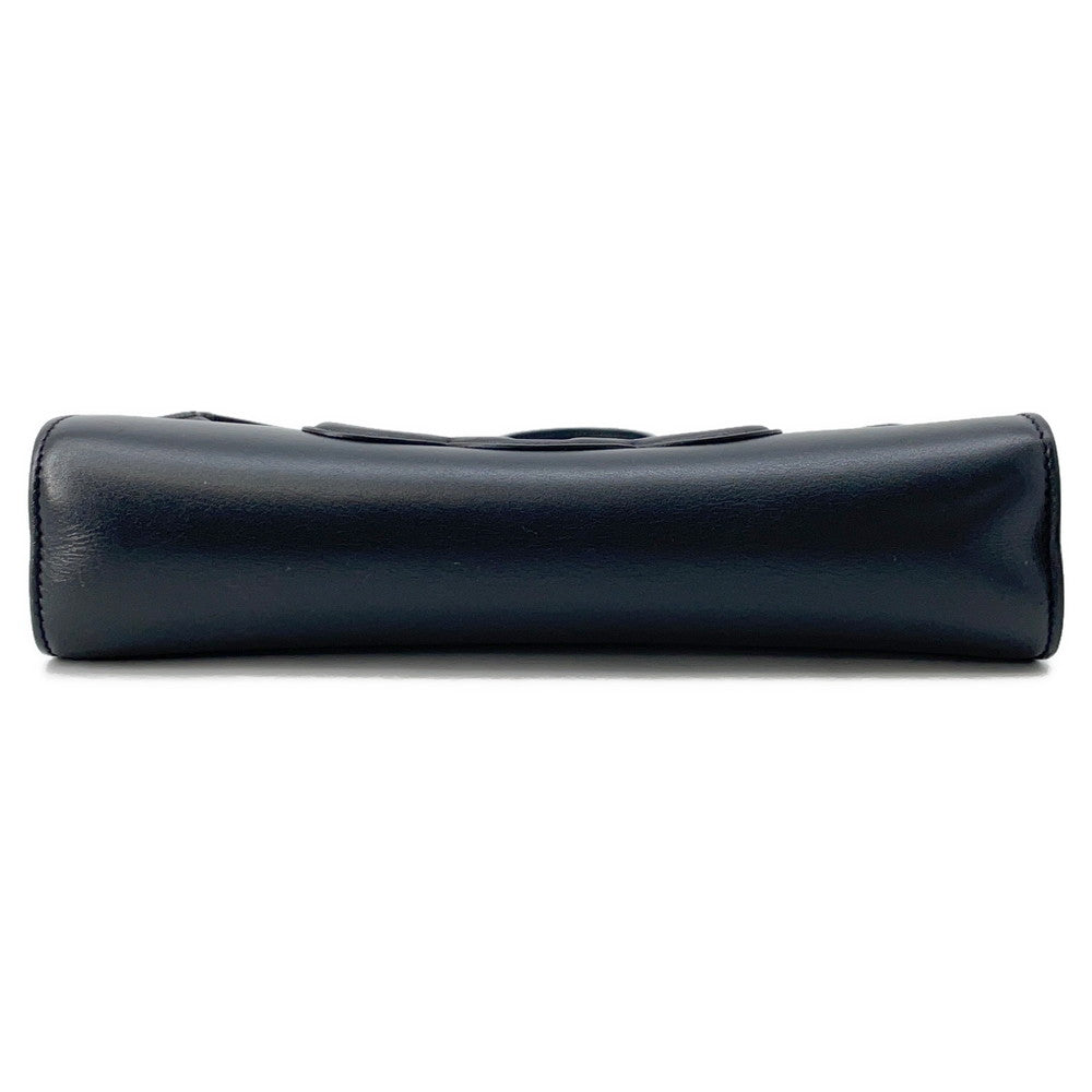 Cuir Triomphe One Shoulder Bag Du . Leather Black