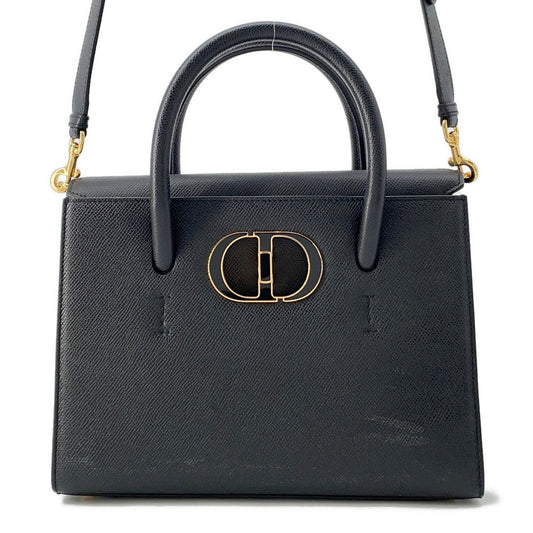 Dior Montaigne Saint Honore Way Handbag Size Leather Black Travel Bag