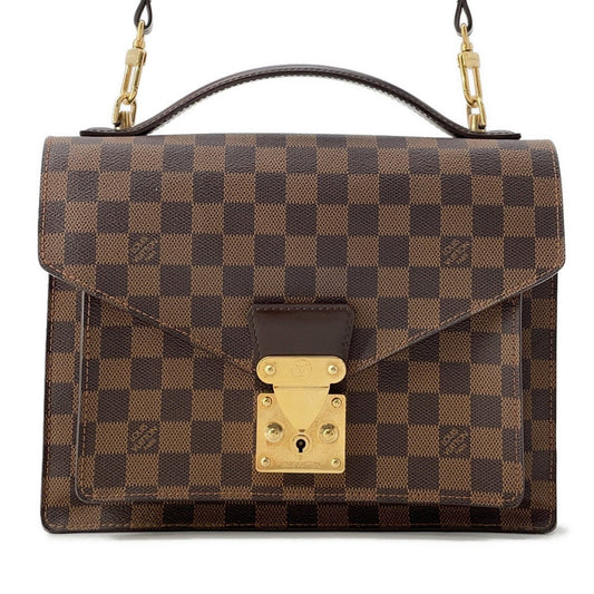 Louis Vuitton Monceau SPO RedN48088 Ebene Damier Canvas Handbag 2
