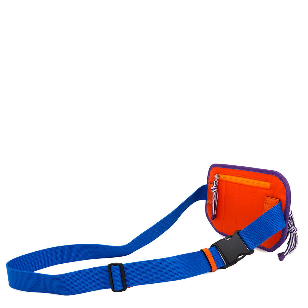 Gucci Ggnylon Belt Bag Purple Orange752102 Rubber Blue Accessory