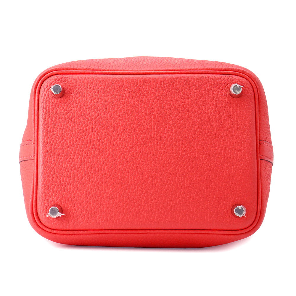 Picotin Lock Rose Texas Taurillon Clemence Size Travel Bag