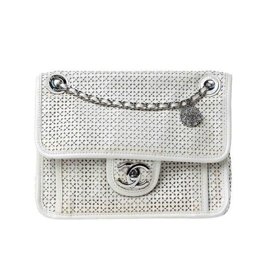 timeless/classique white leather handbag Classic