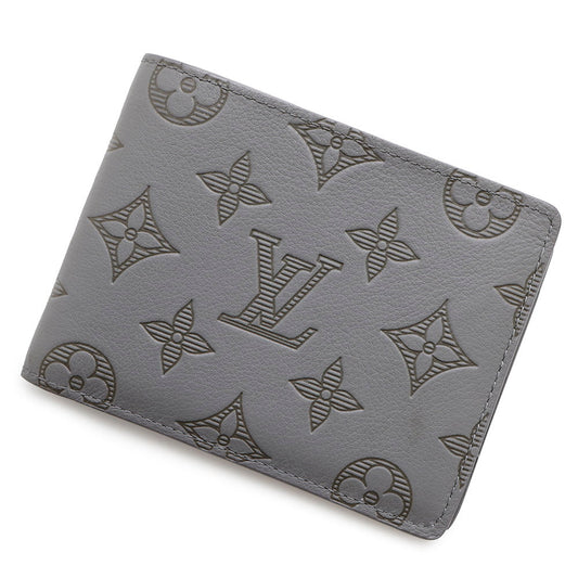 Louis Vuitton Portefeuille Multiple AnthraciteGrayM81383 Shadow Monogram Handbag