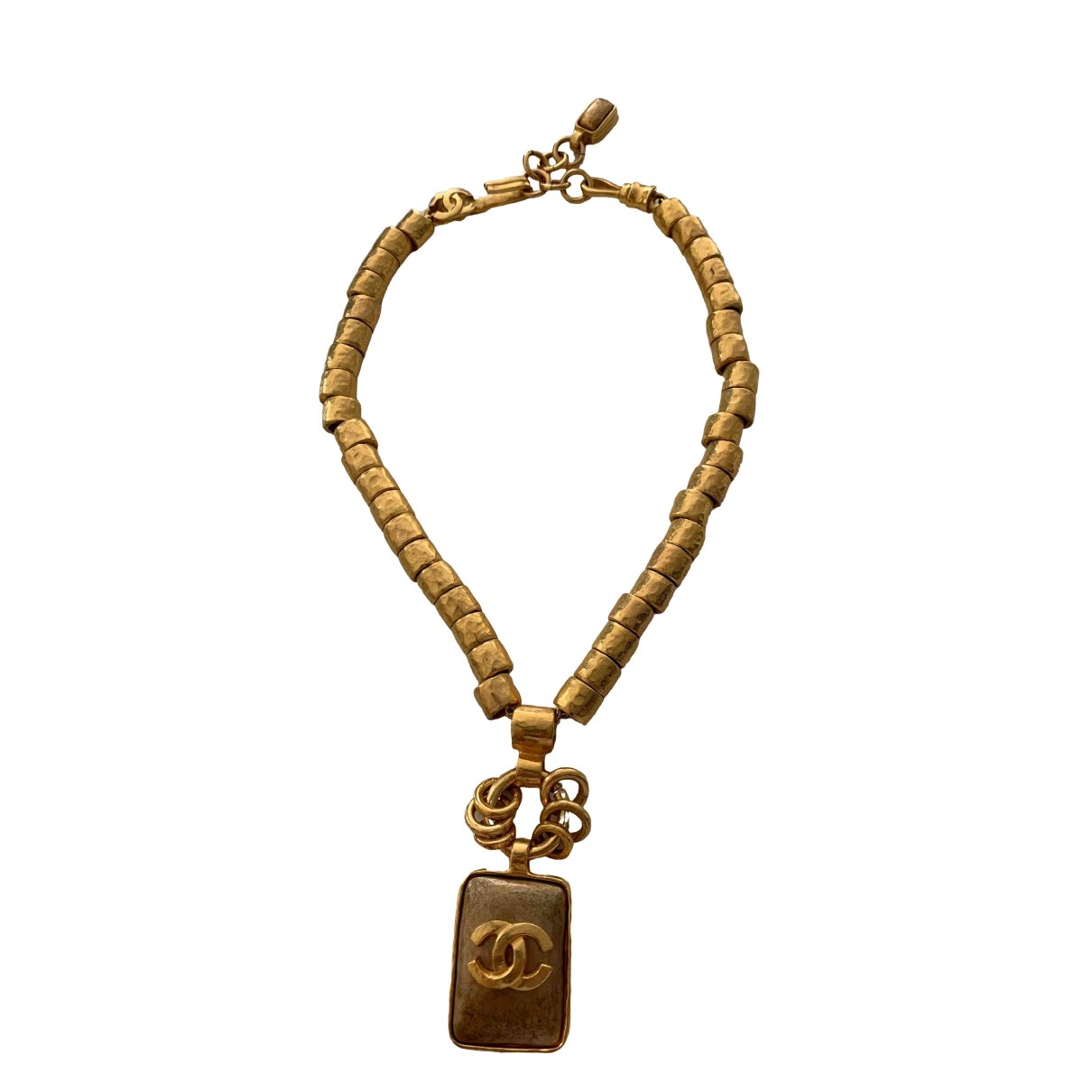cc gold metal necklaces Jewelry Modern
