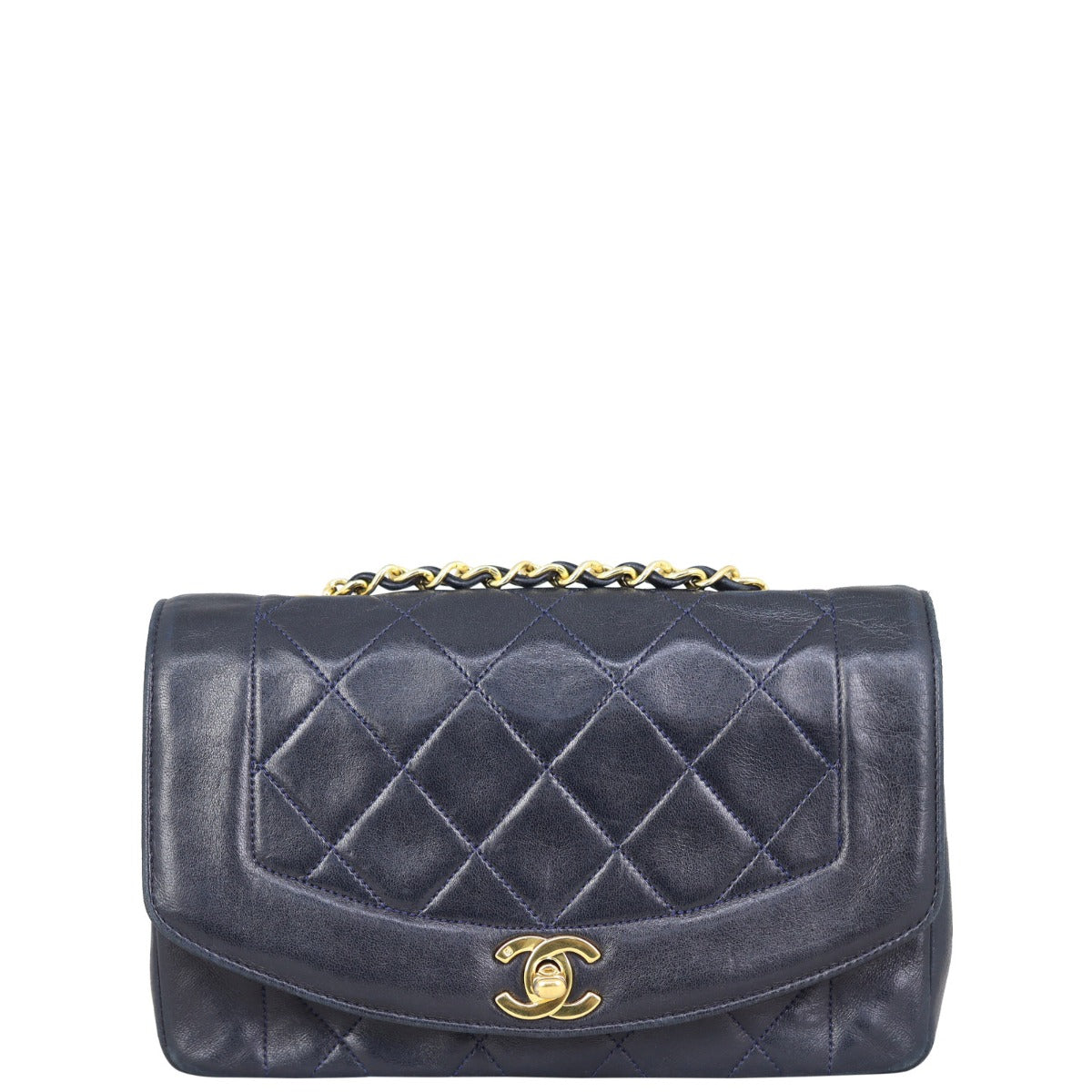 Chanel Diana Bag Dark Navy Flap Handbag