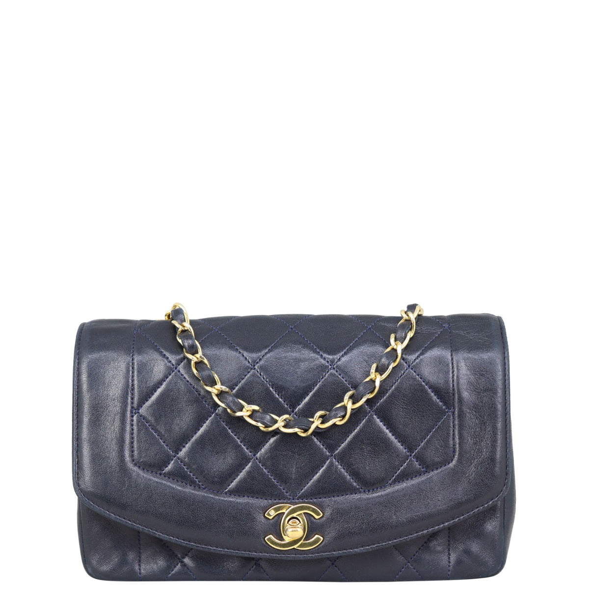 Chanel Diana Bag Dark Navy Flap Handbag
