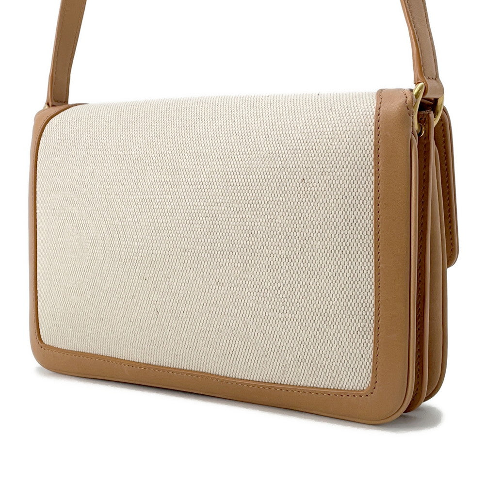 Saint Paris Le Maillon Shoulder Bag Ivory729547 Leather Canvas