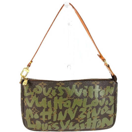 Louis Vuitton M92191 MonogramGraffitiCanvas graffiti Pochette Accessoires Khaki Shoulder Bag