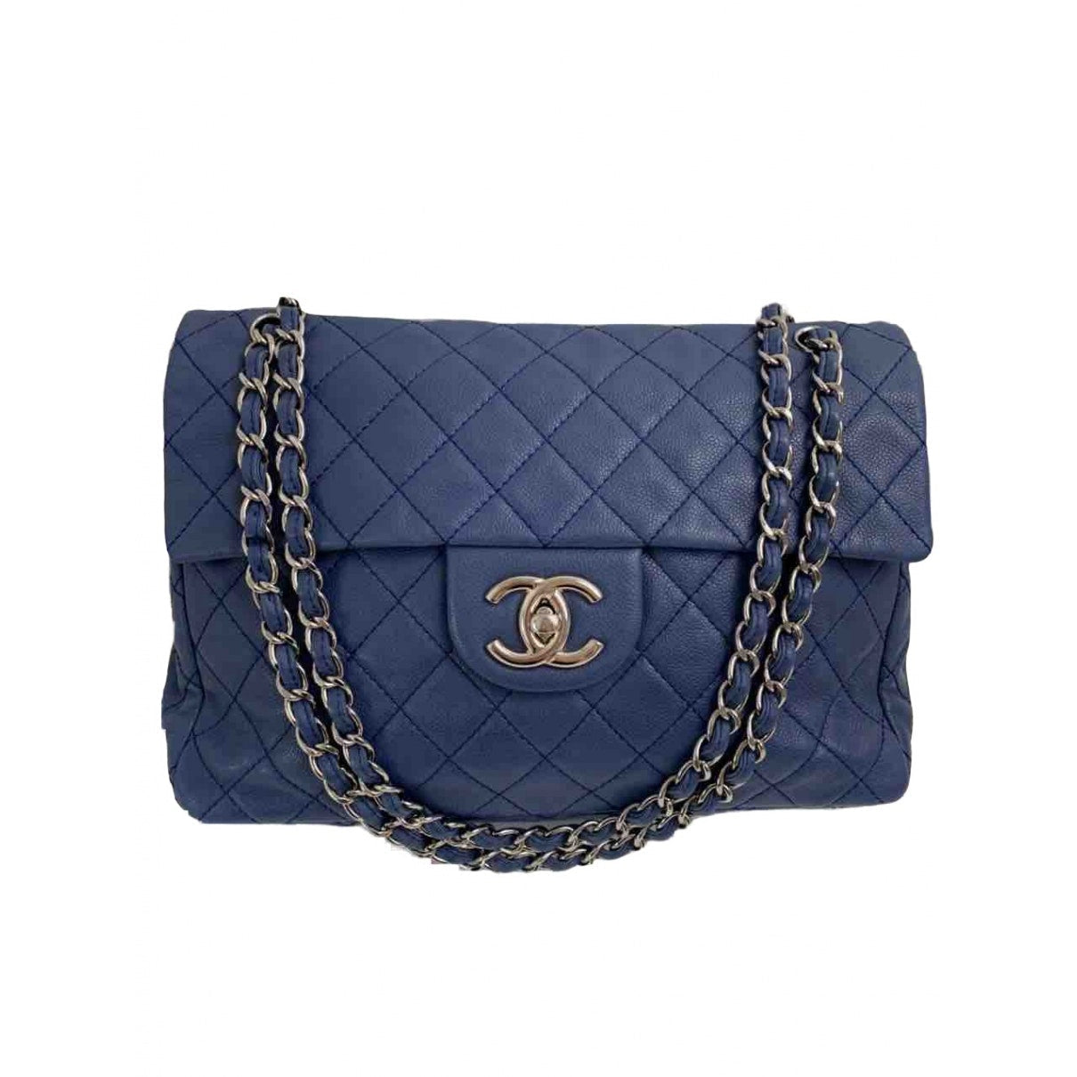 timeless/classique blue leather handbag Modern