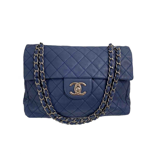 timeless/classique blue leather handbag Modern