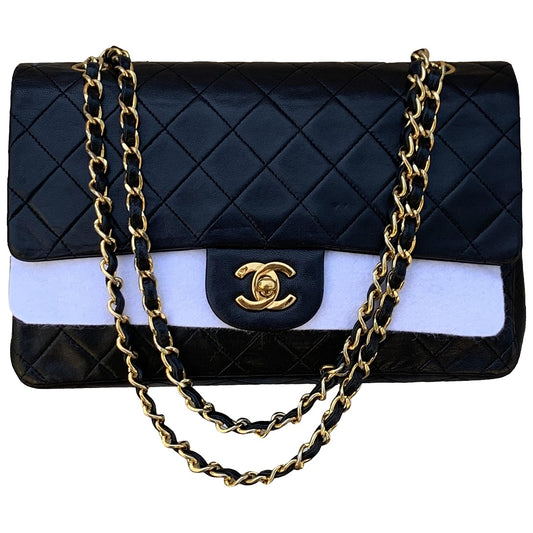 timeless/classique black leather handbag 105