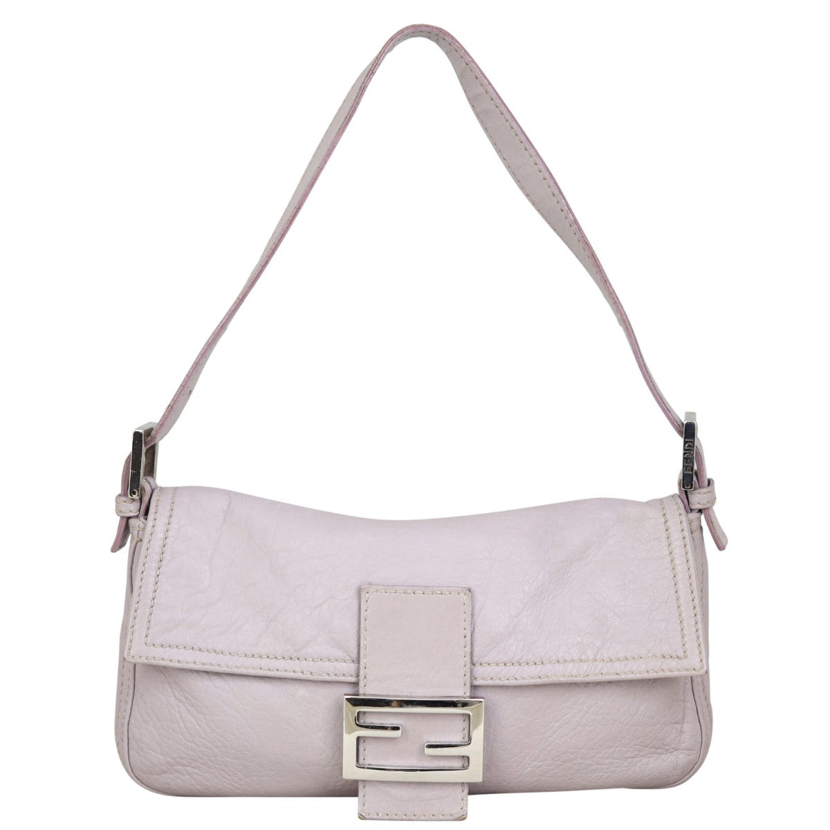 Fendi Handbag Baguette Bag Lilac Shoulder Bag
