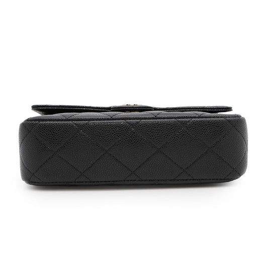 Chanel Matelasse Classic ChainClutch BlackAP4425 Caviar Leather Clutch Bag