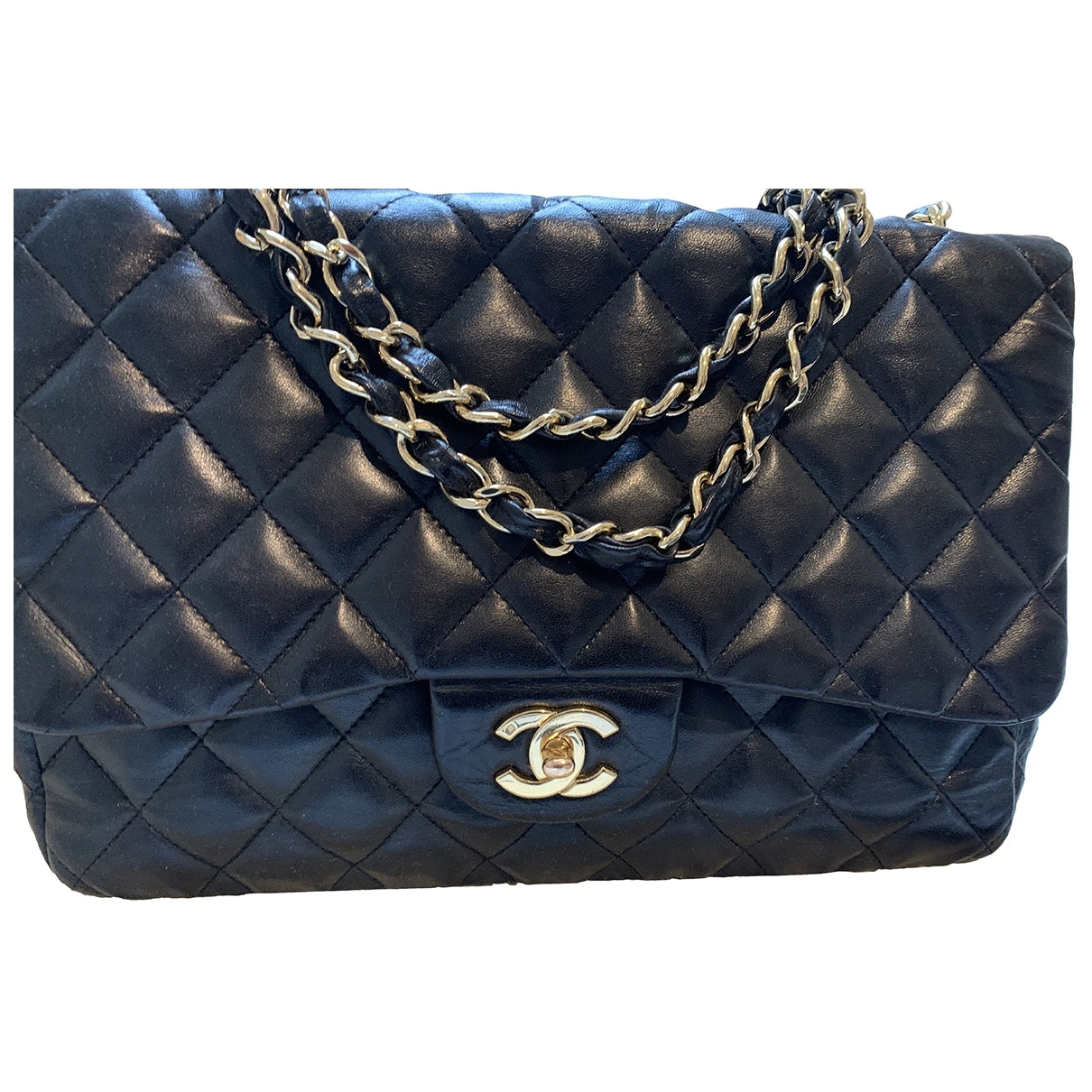 timeless/classique black leather handbag 108