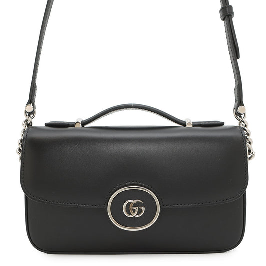 Gucci Petit GGShoulder Black739722 Size Leather Mini Shoulder Bag