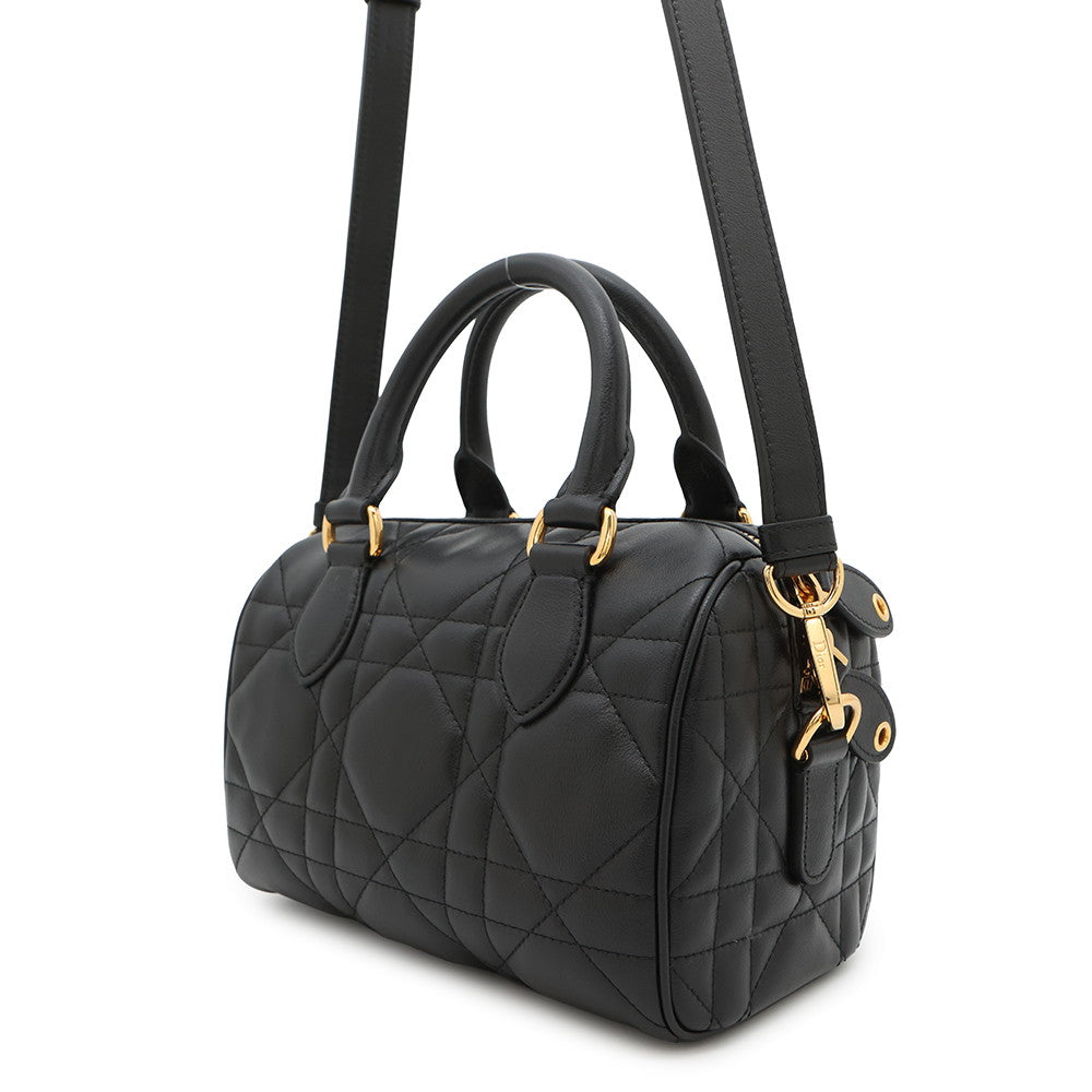 Dior Macrocannage Groove Bag Blackm Ubol M Calf Leather Travel Bag