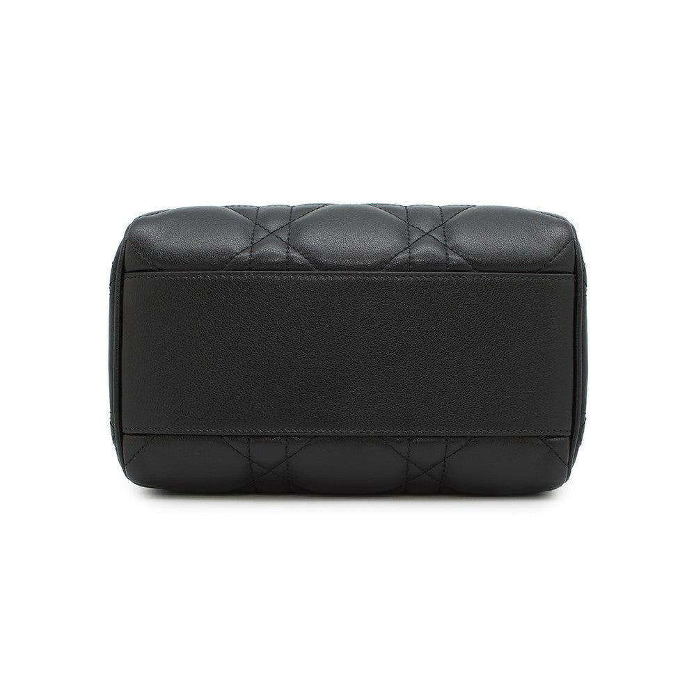Dior Macrocannage Groove Bag Blackm Ubol M Calf Leather Travel Bag