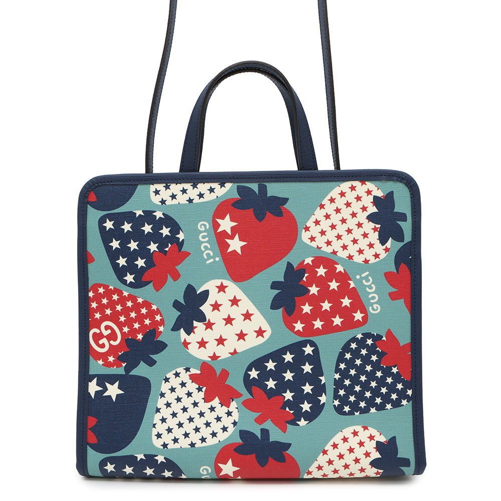 Gucci Children Yuko Higuchi 2Way Tote Blue630542 Pvc Leather Tote Bag