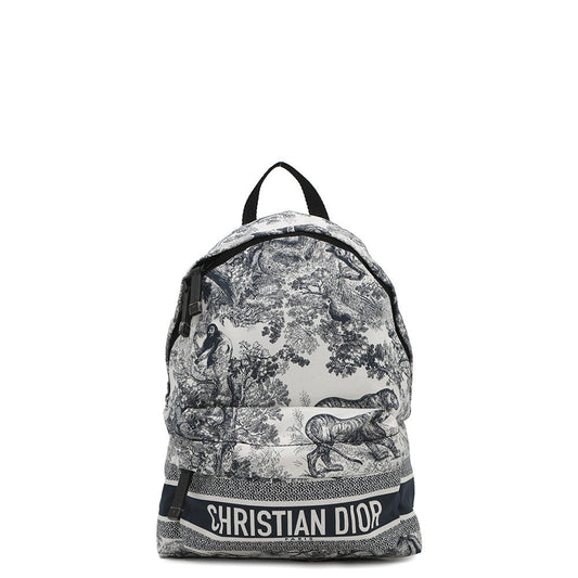 Dior travel Backpack Navy Handbag Nylon White