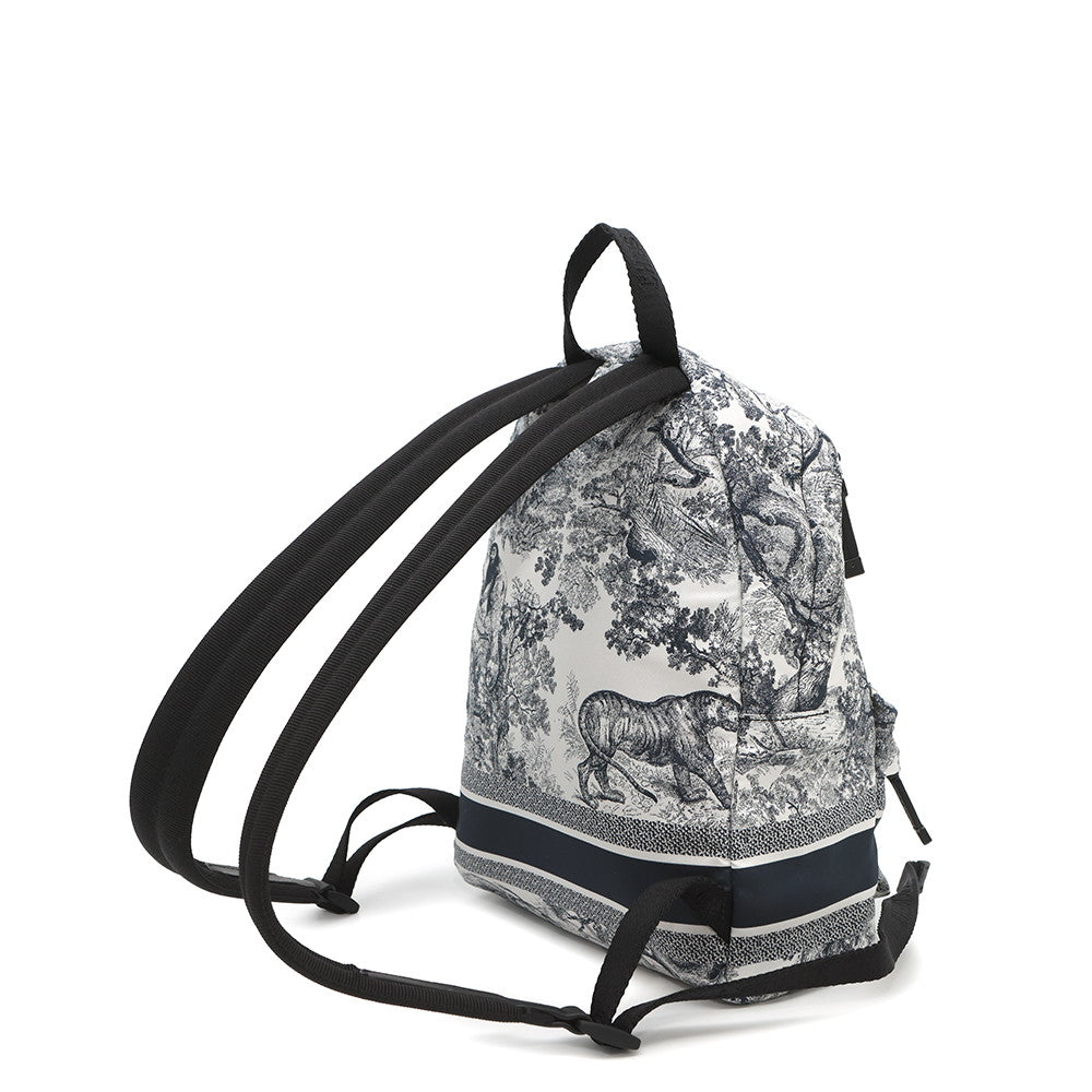 Dior travel Backpack Navy Handbag Nylon White