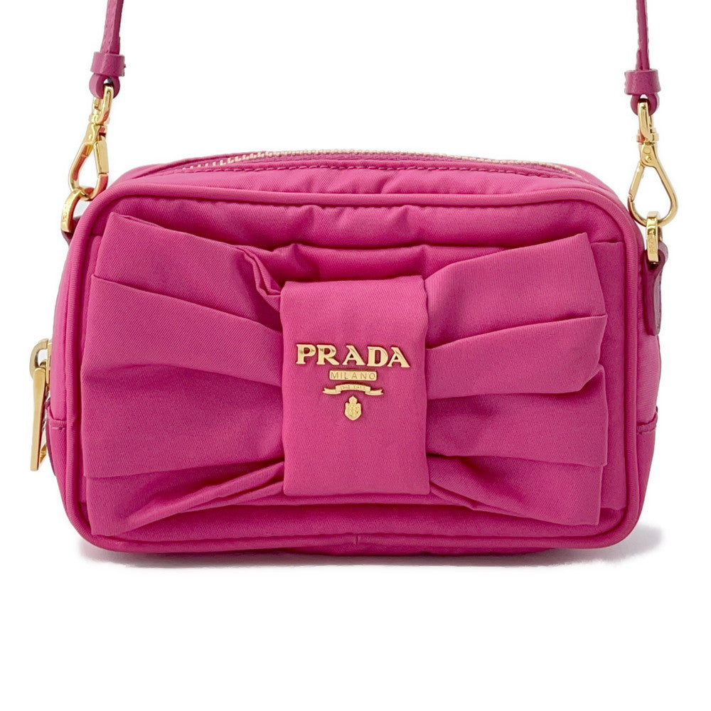 Prada Shoulder Bag ?Ribbon Shoulder Pink1N1727 Nylon