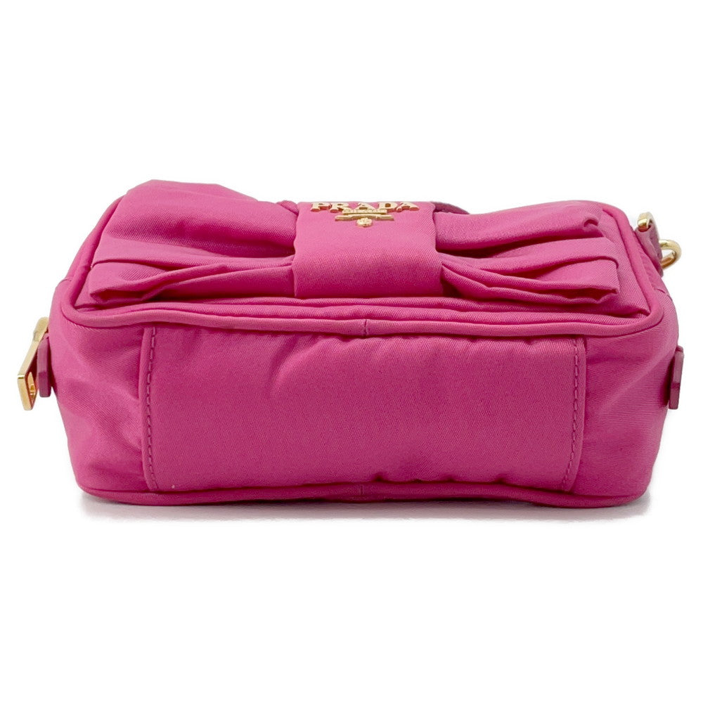 Ribbon Shoulder N Handbag Nylon Pink Shoulder Bag