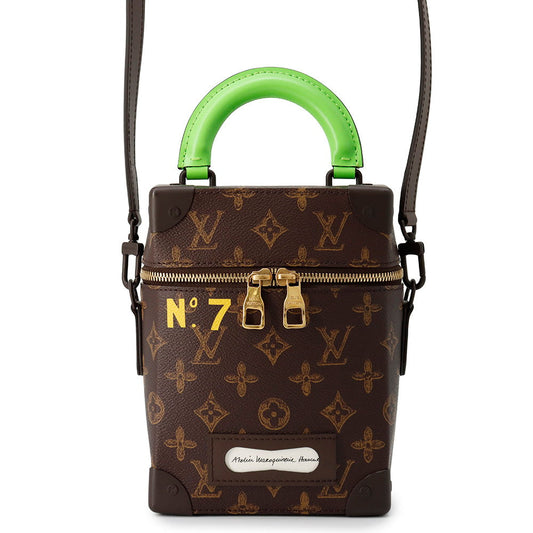 Louis Vuitton Vertical Box Trunk GreenM59664 Monogram Handbag