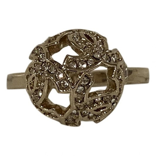 Chanel cc silver metal rings Jewelry